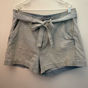GAP High-Waisted Denim Shorts w/Tie Waist - Size 16